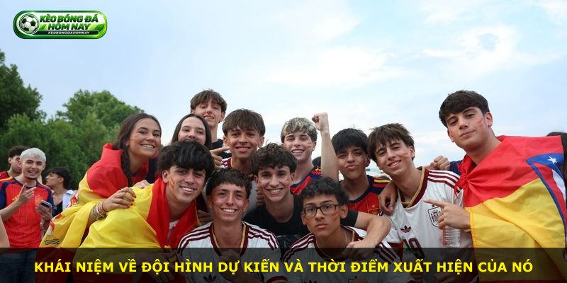 Khái niệm về đội hình dự kiến và thời điểm xuất hiện của nó